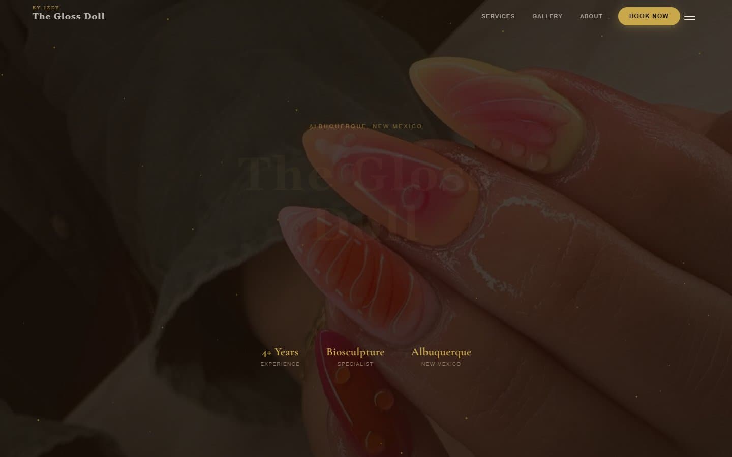 A fully custom-designed business website