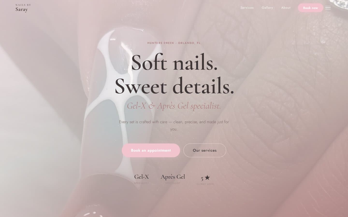 Client B website preview
