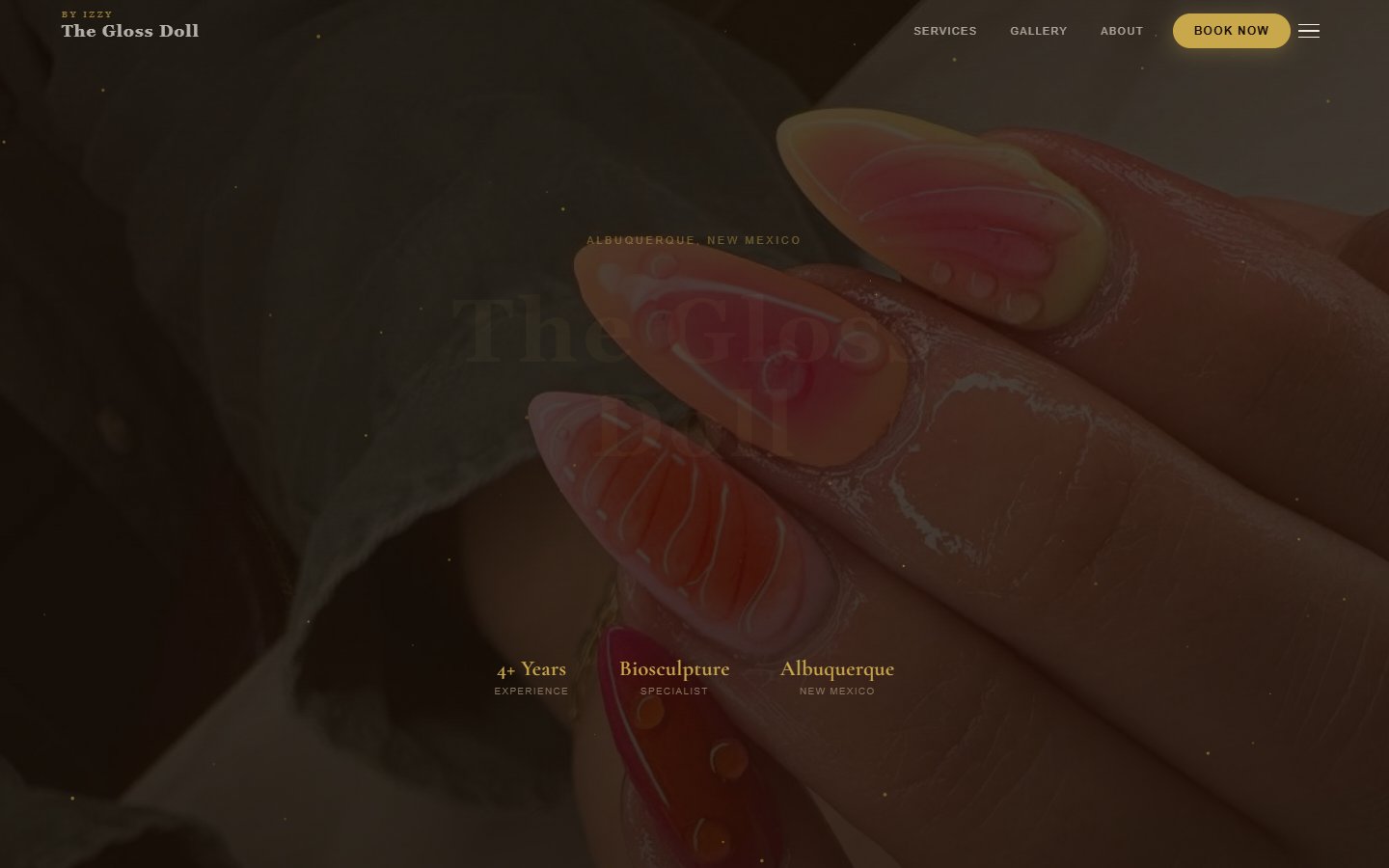 A fully custom-designed business website