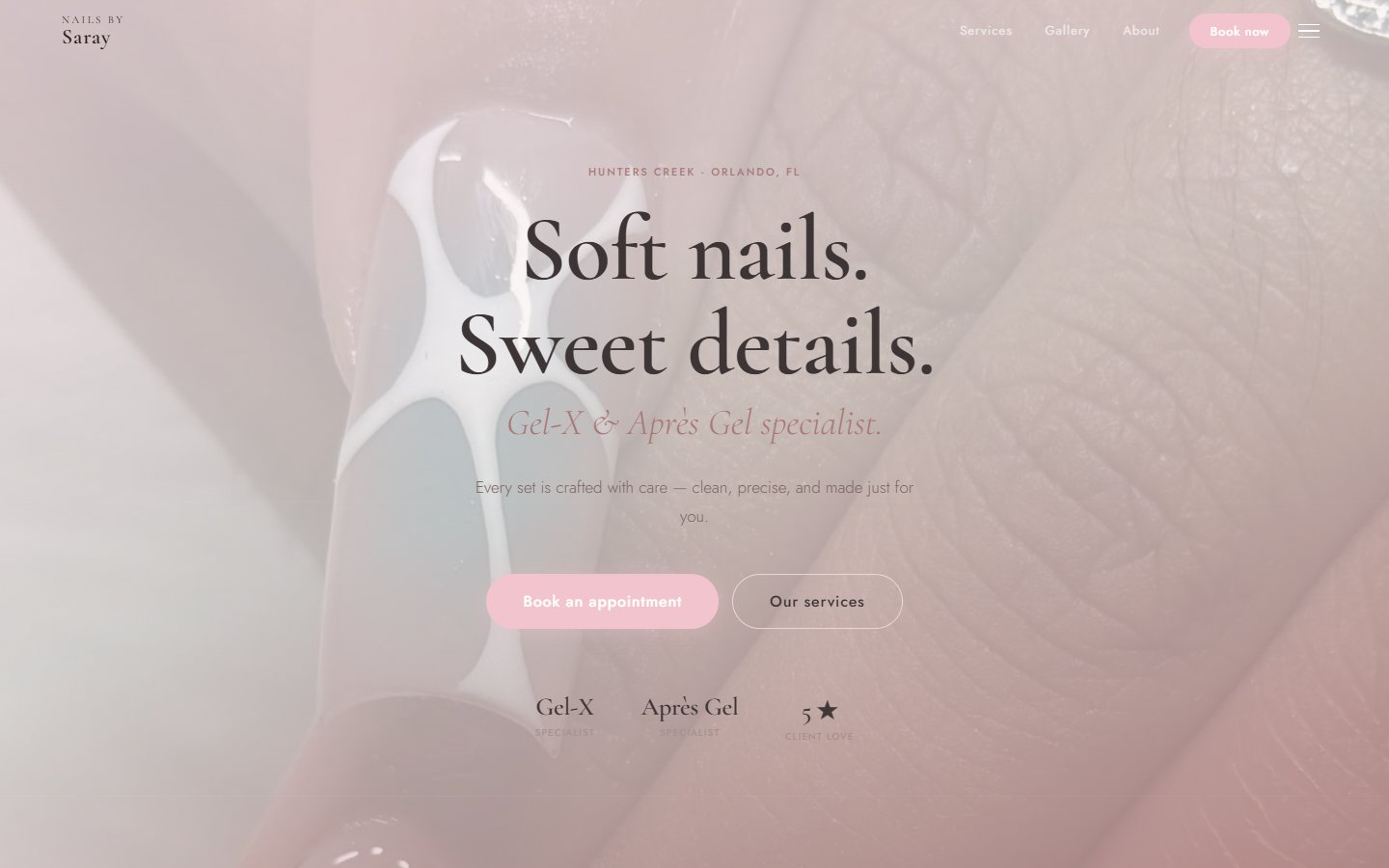 Client B website preview